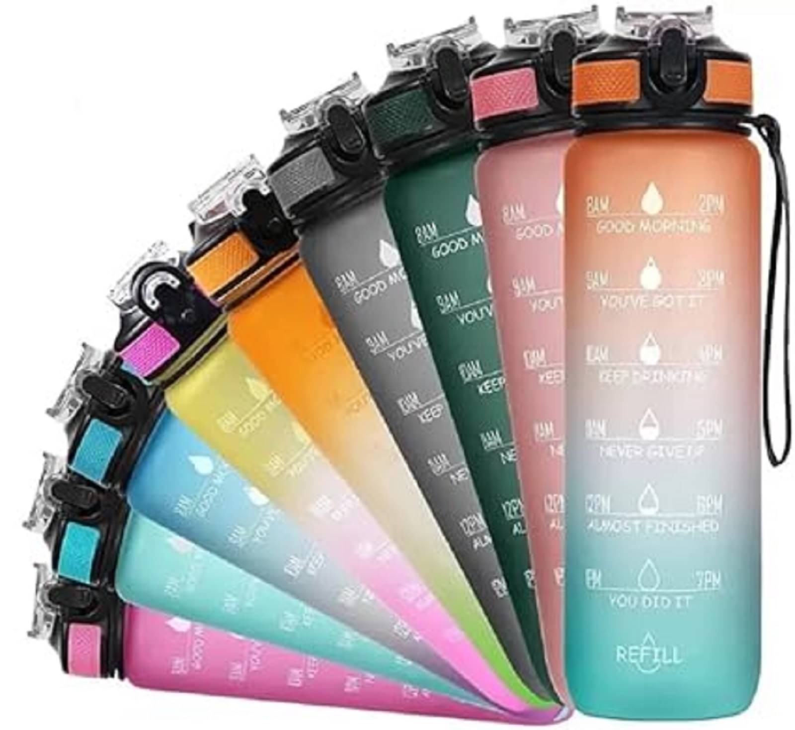     			Bluedeal Multicolour Water Bottle 1000 mL ( Set of 1 )