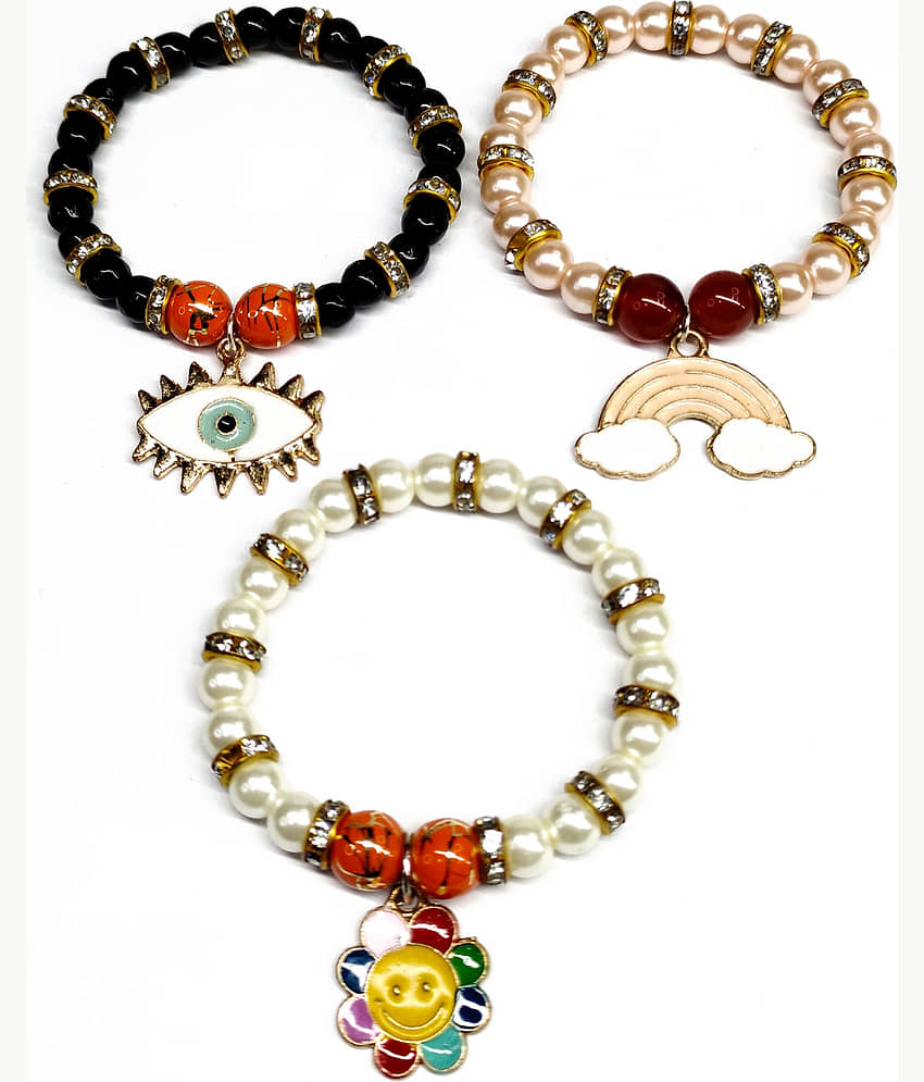 DAIVYA WELLNESS - Multicolor Bracelet ( Pack of 3 ) - Bangles & Bracelets | Buy online on ZillyBuy