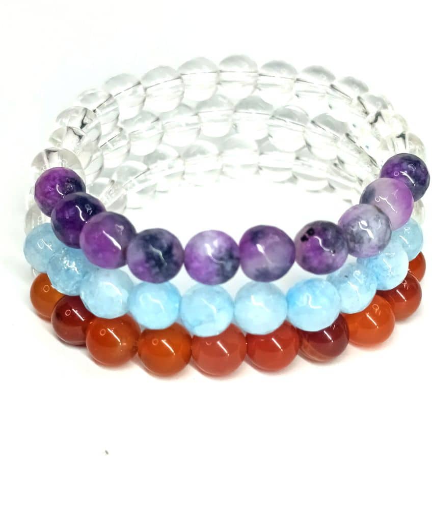 DAIVYA WELLNESS - Multicolor Bracelet ( Pack of 3 ) - Bangles & Bracelets | Buy online on ZillyBuy