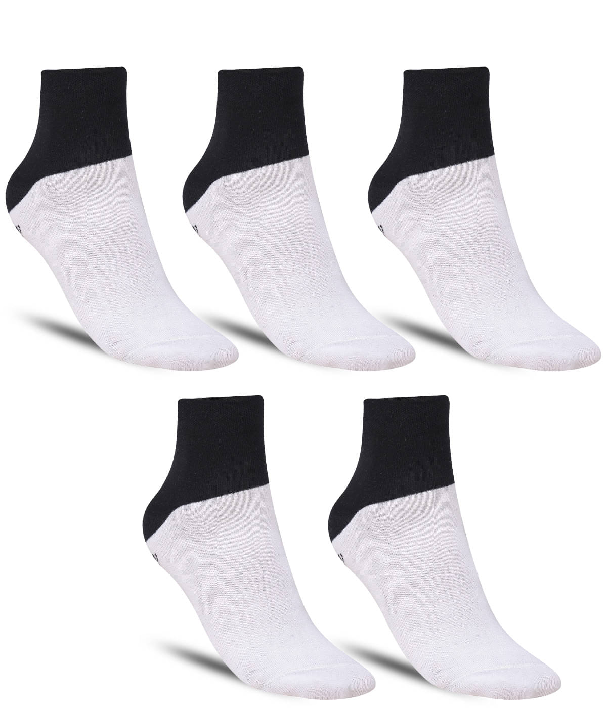 Dollar - Cotton Men's Printed White Ankle Length Socks ( Pack of 5 ) Dollar - Cotton Men's Printed White Ankle Length Socks ( Pack of 5 )