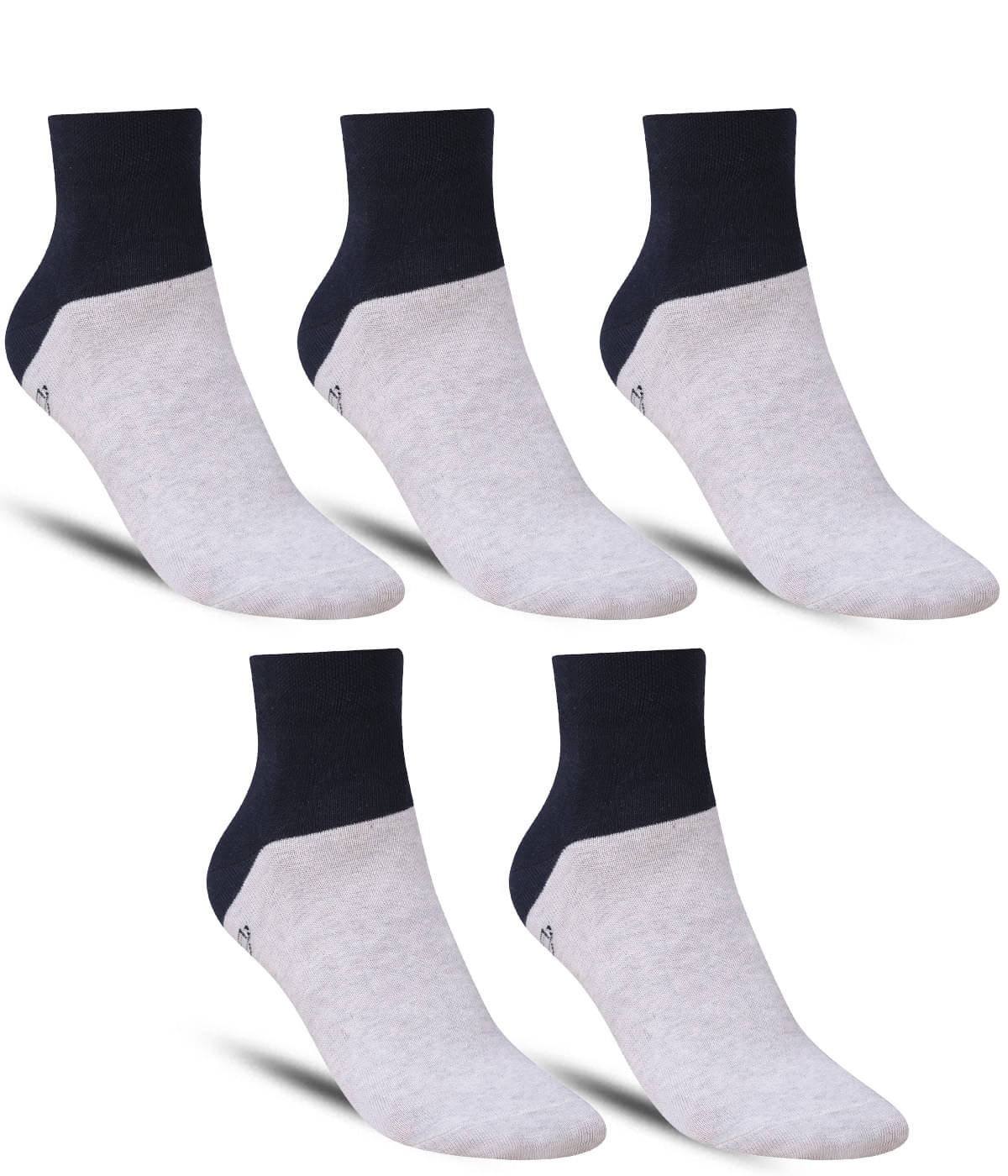 Dollar - Cotton Men's Printed Light Grey Ankle Length Socks ( Pack of 5 ) Dollar - Cotton Men's Printed Light Grey Ankle Length Socks ( Pack of 5 )