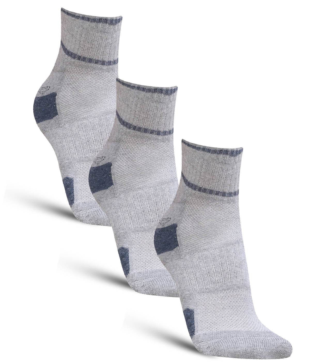 Dollar - Cotton Men's Self Design Blue Ankle Length Socks ( Pack of 3 ) Dollar - Cotton Men's Self Design Blue Ankle Length Socks ( Pack of 3 )