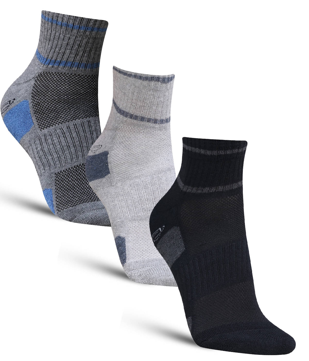 Dollar - Cotton Men's Self Design Multicolor Ankle Length Socks ( Pack of 3 )     			Dollar - Cotton Men's Self Design Multicolor Ankle Length Socks ( Pack of 3 )