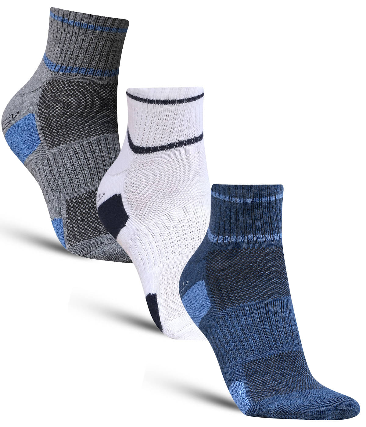 Dollar - Cotton Men's Self Design Multicolor Ankle Length Socks ( Pack of 3 )     			Dollar - Cotton Men's Self Design Multicolor Ankle Length Socks ( Pack of 3 )