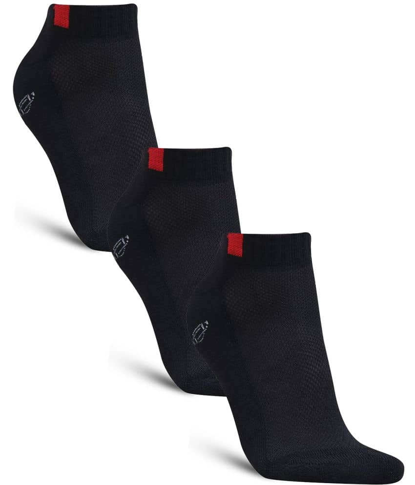 Dollar - Cotton Men's Solid Black Low Ankle Socks ( Pack of 3 ) - Socks | Buy online on ZillyBuy