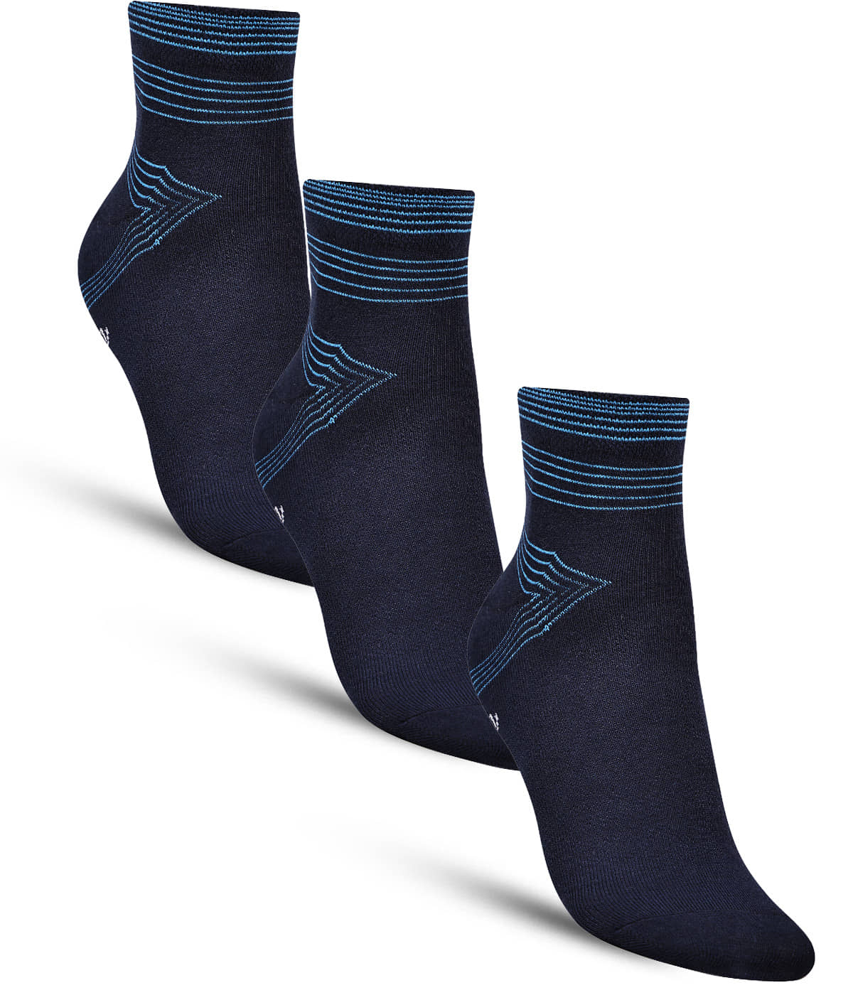 Dollar - Cotton Men's Solid Navy Blue Ankle Length Socks ( Pack of 3 ) - Socks | Buy online on ZillyBuy