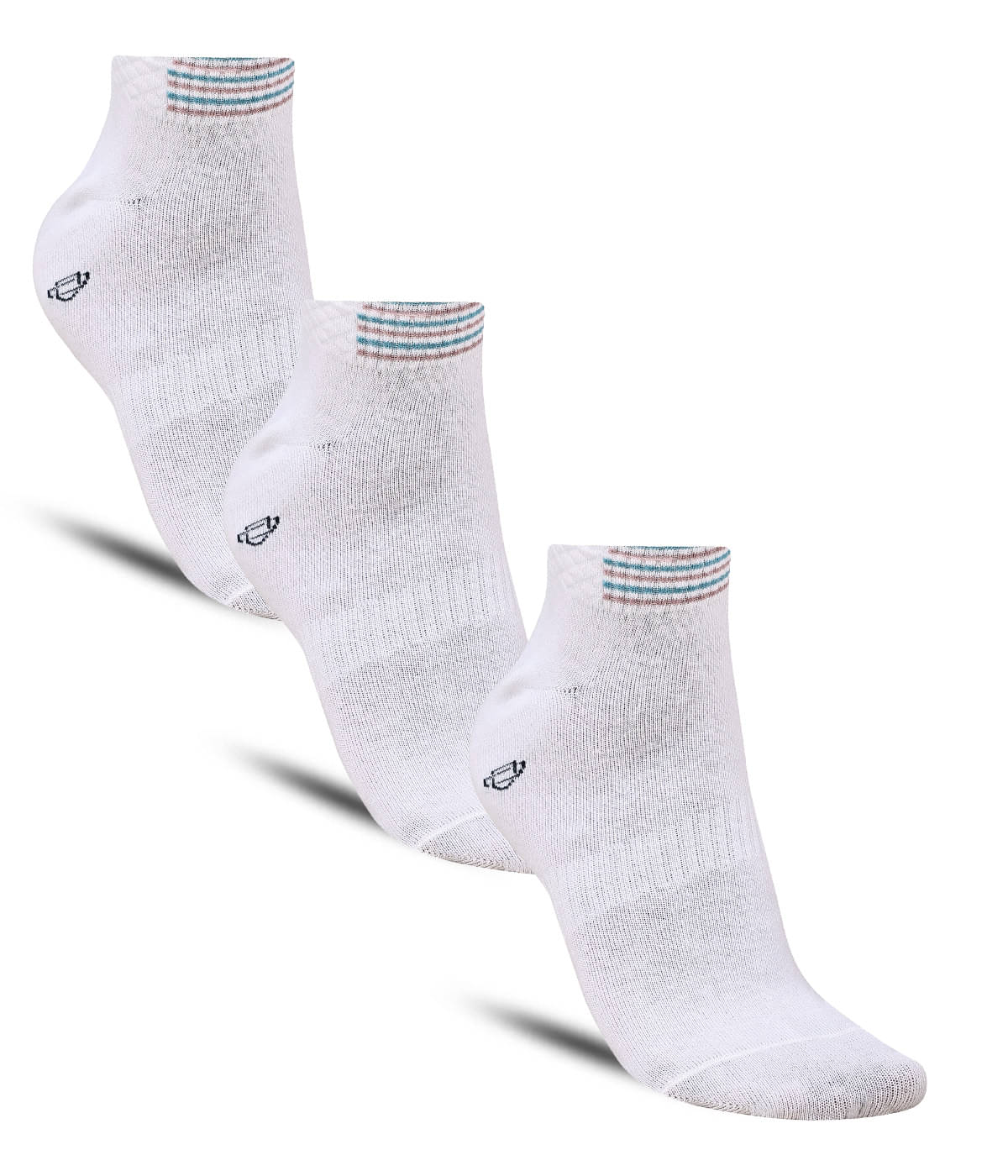     			Dollar - Cotton Men's Solid Multicolor Ankle Length Socks ( Pack of 3 )