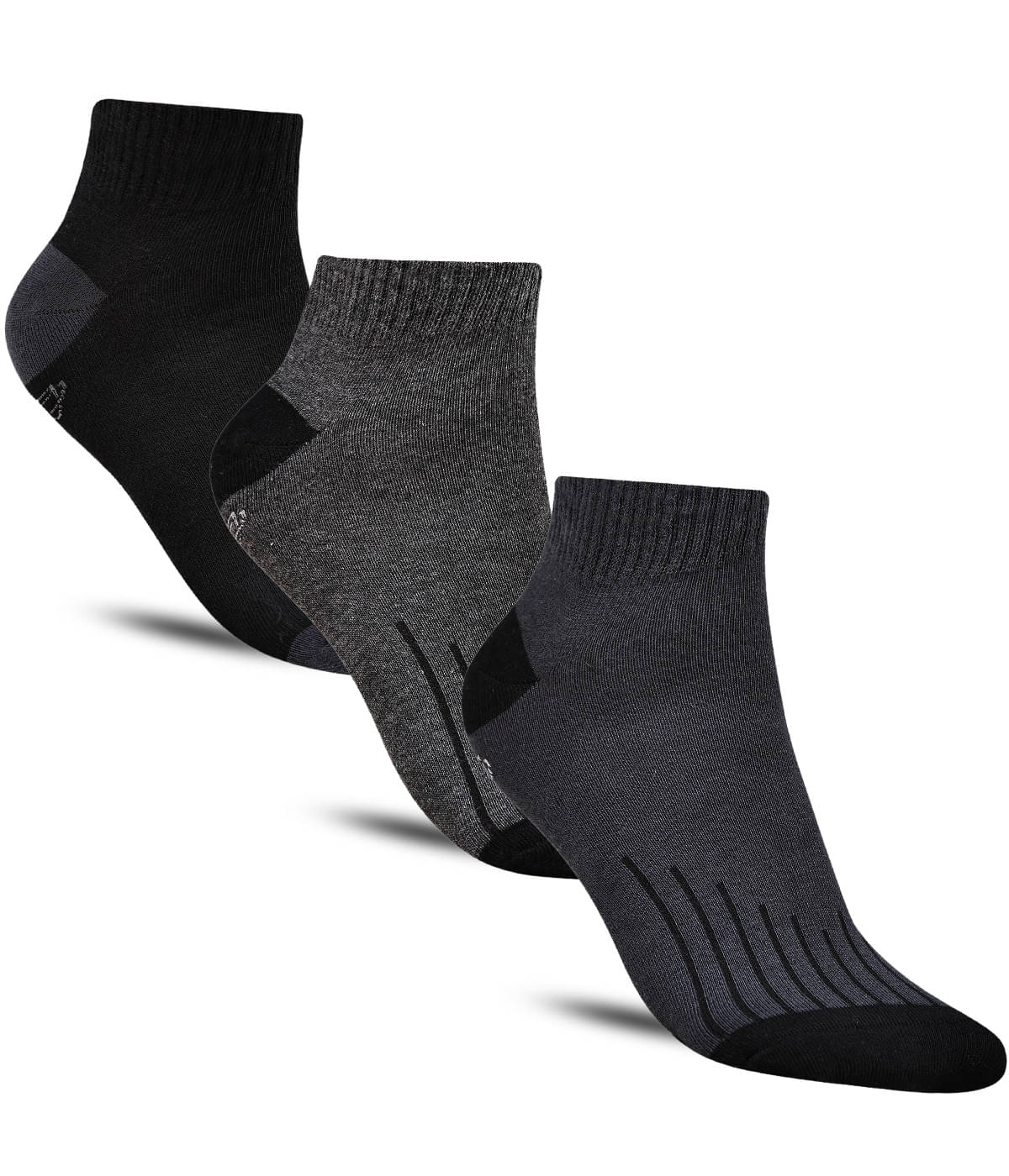 Dollar - Cotton Men's Solid Multicolor Ankle Length Socks ( Pack of 3 ) Dollar - Cotton Men's Solid Multicolor Ankle Length Socks ( Pack of 3 )