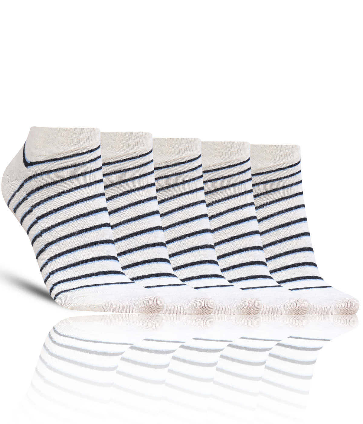 Dollar - Cotton Men's Striped Light Grey Low Ankle Socks ( Pack of 5 ) - Socks | Buy online on ZillyBuy
