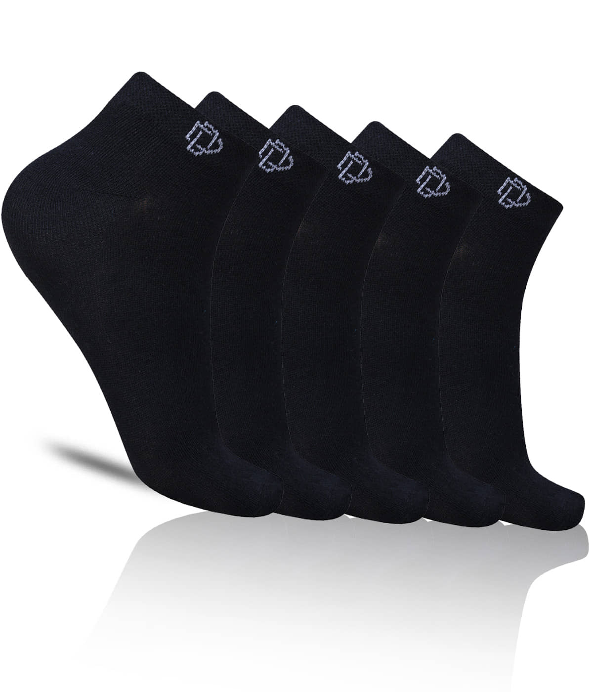 Dollar - White Cotton Blend Women's Combo ( Pack of 5 ) - Socks | Buy online on ZillyBuy