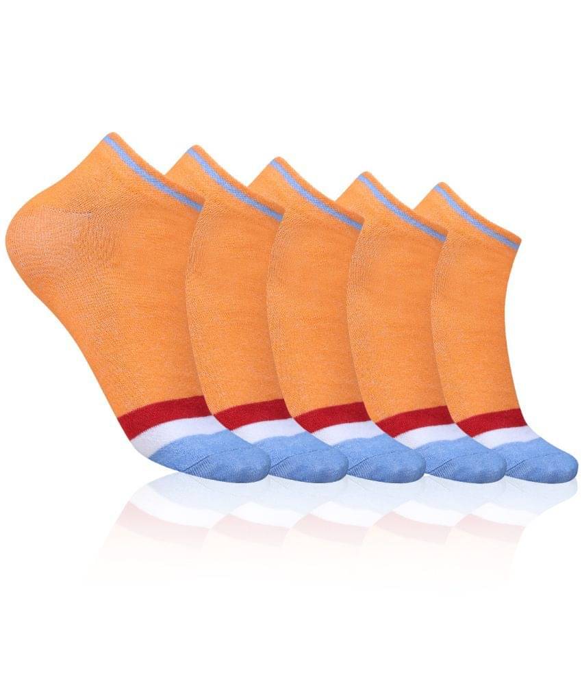 Dollar - Orange Cotton Blend Women's Combo ( Pack of 5 ) Dollar - Orange Cotton Blend Women's Combo ( Pack of 5 )