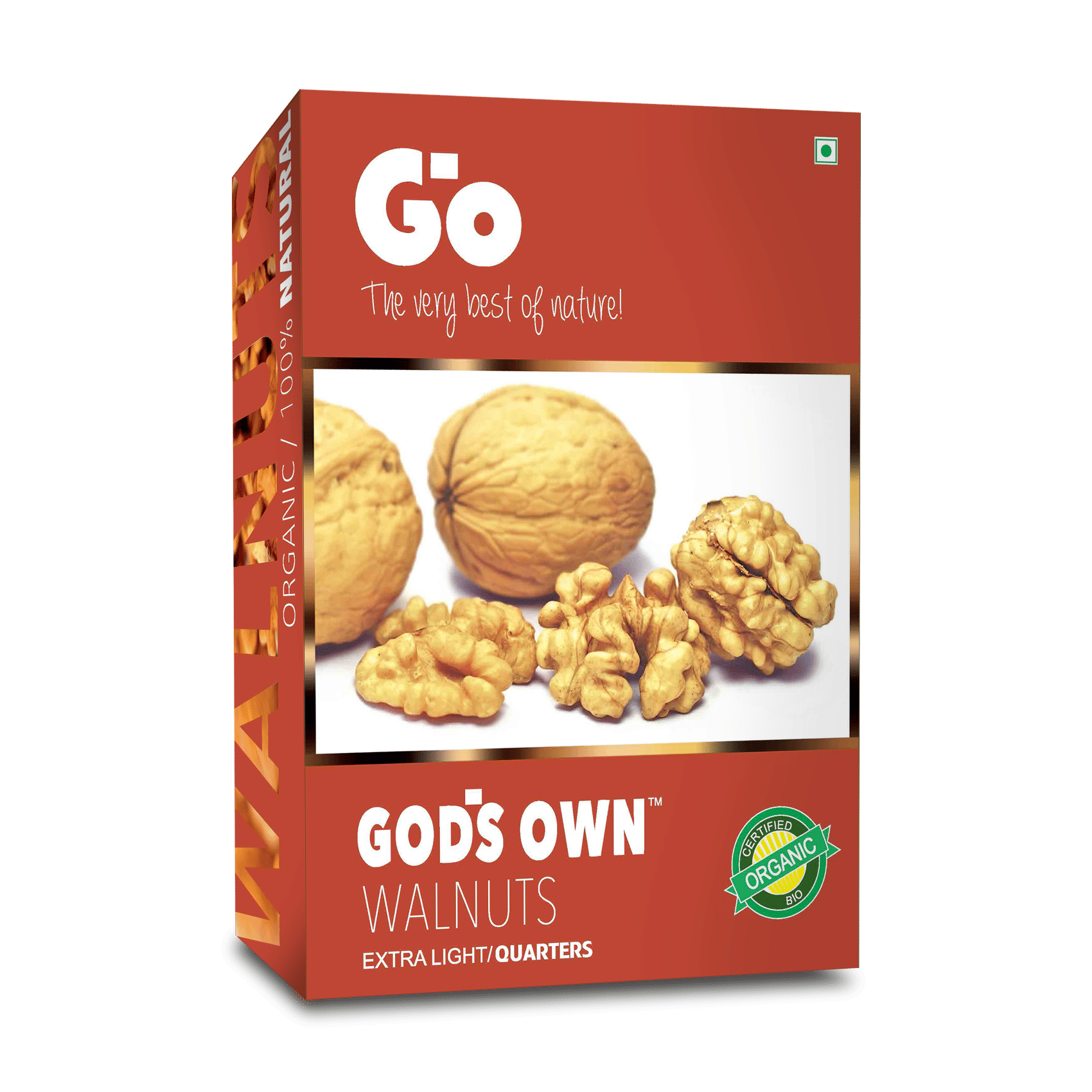 GO Organic Extra Light Quarters Walnuts Without Shell, 250gm GO Organic Extra Light Quarters Walnuts Without Shell, 250gm