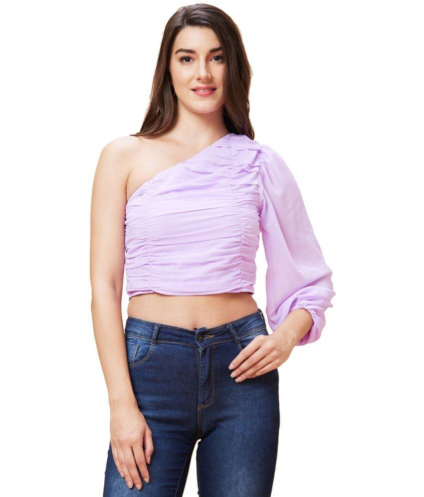     			Globus - Purple Polyester Women's Regular Top ( Pack of 1 )