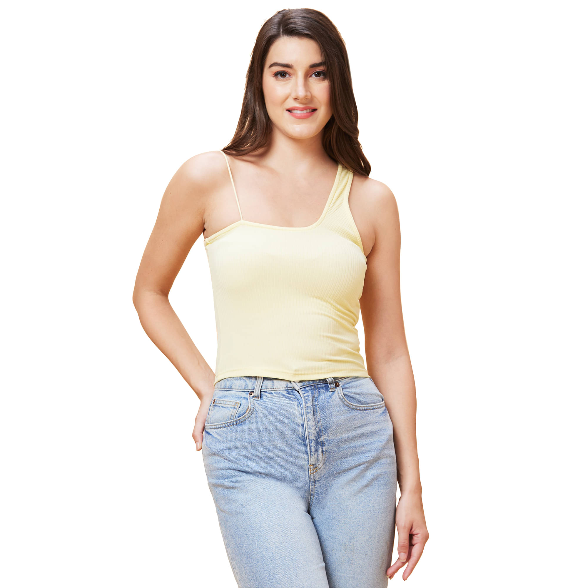     			Globus - Yellow Cotton Women's Regular Top ( Pack of 1 )
