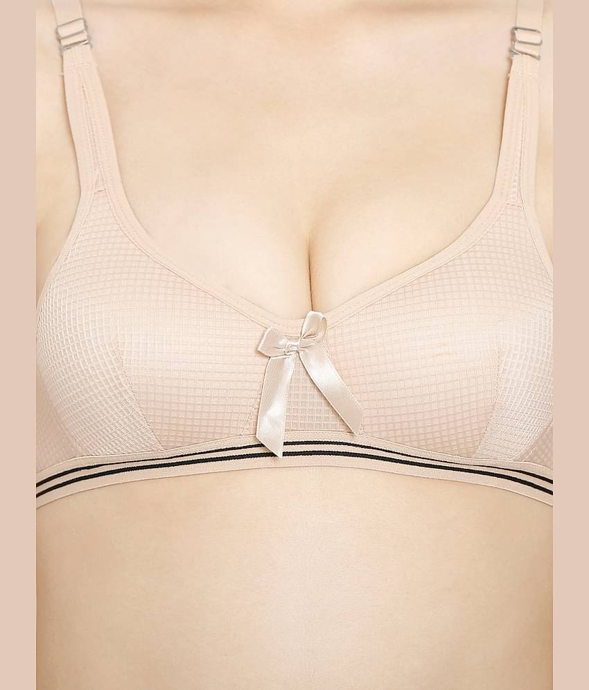 ILRASO Cotton Blend Lightly Padded Women's Plunge Bra ( Black )