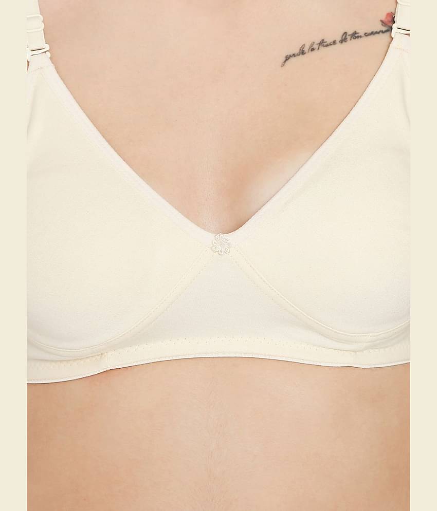 ILRASO Cotton Non Padded Women's T-Shirt Bra ( White )