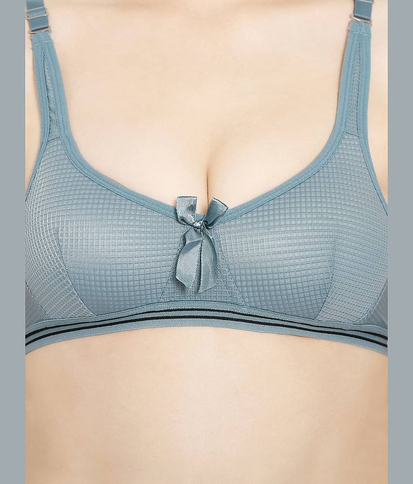 ILRASO Cotton Blend Lightly Padded Women's Plunge Bra ( Black )