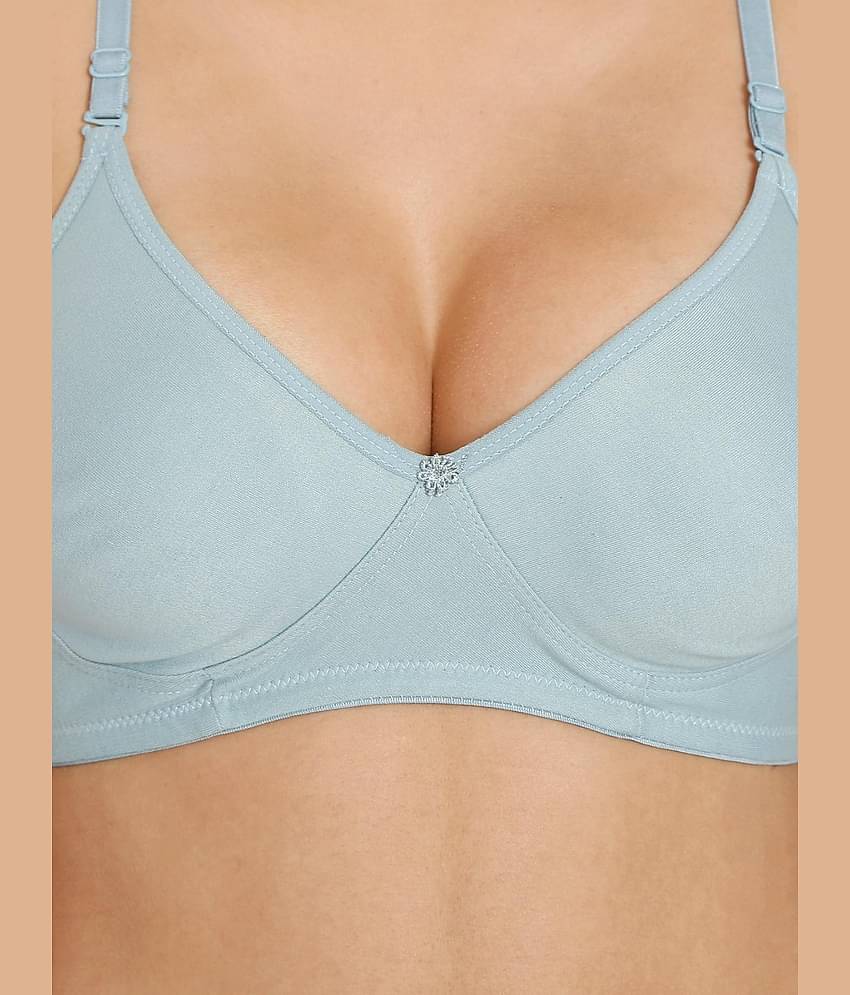 ILRASO Cotton Non Padded Women's T-Shirt Bra ( White )