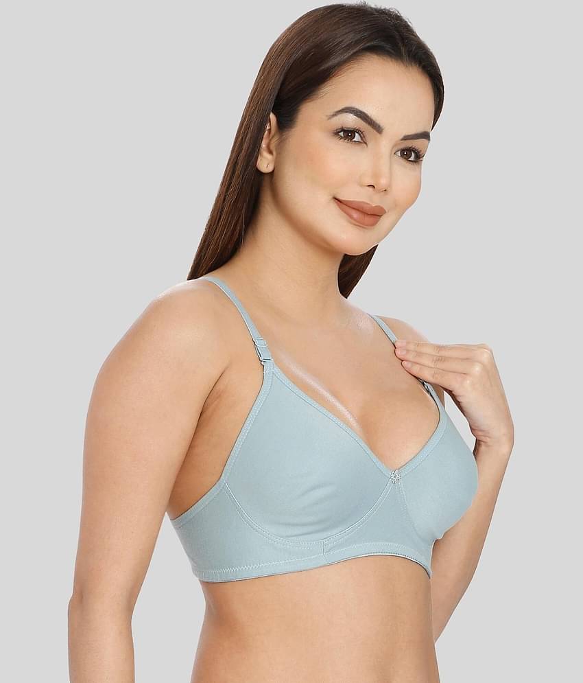 ILRASO Cotton Non Padded Women's T-Shirt Bra ( White )