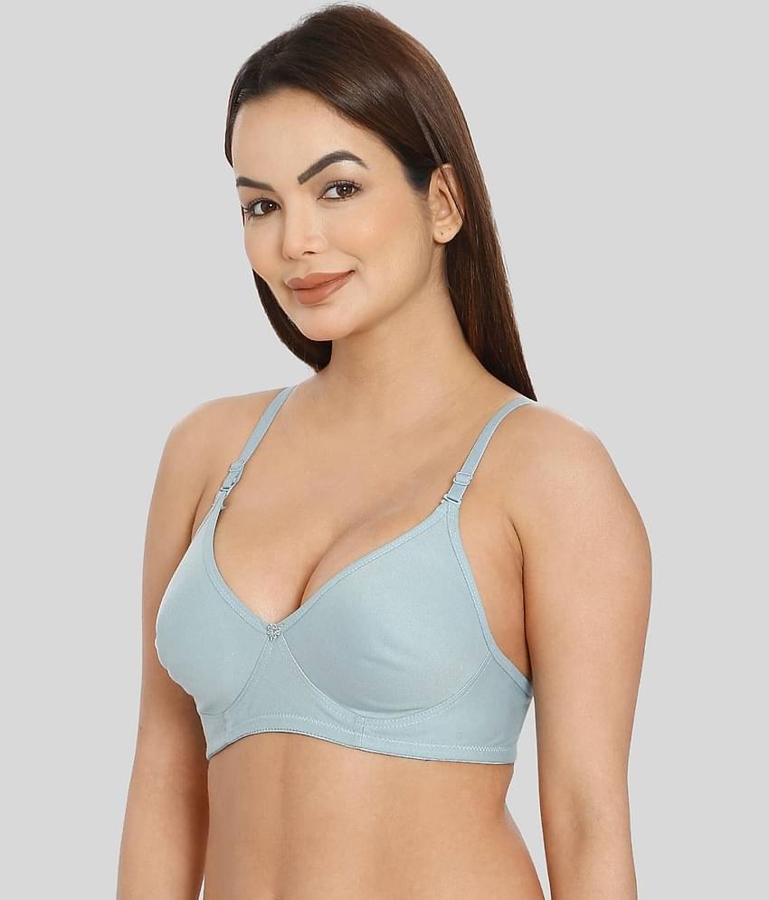 ILRASO Cotton Non Padded Women's T-Shirt Bra ( White )