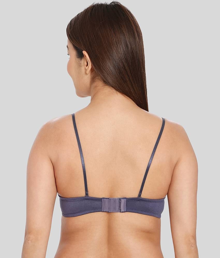 ILRASO Polyester Lightly Padded Women's Balconette Bra ( Olive )