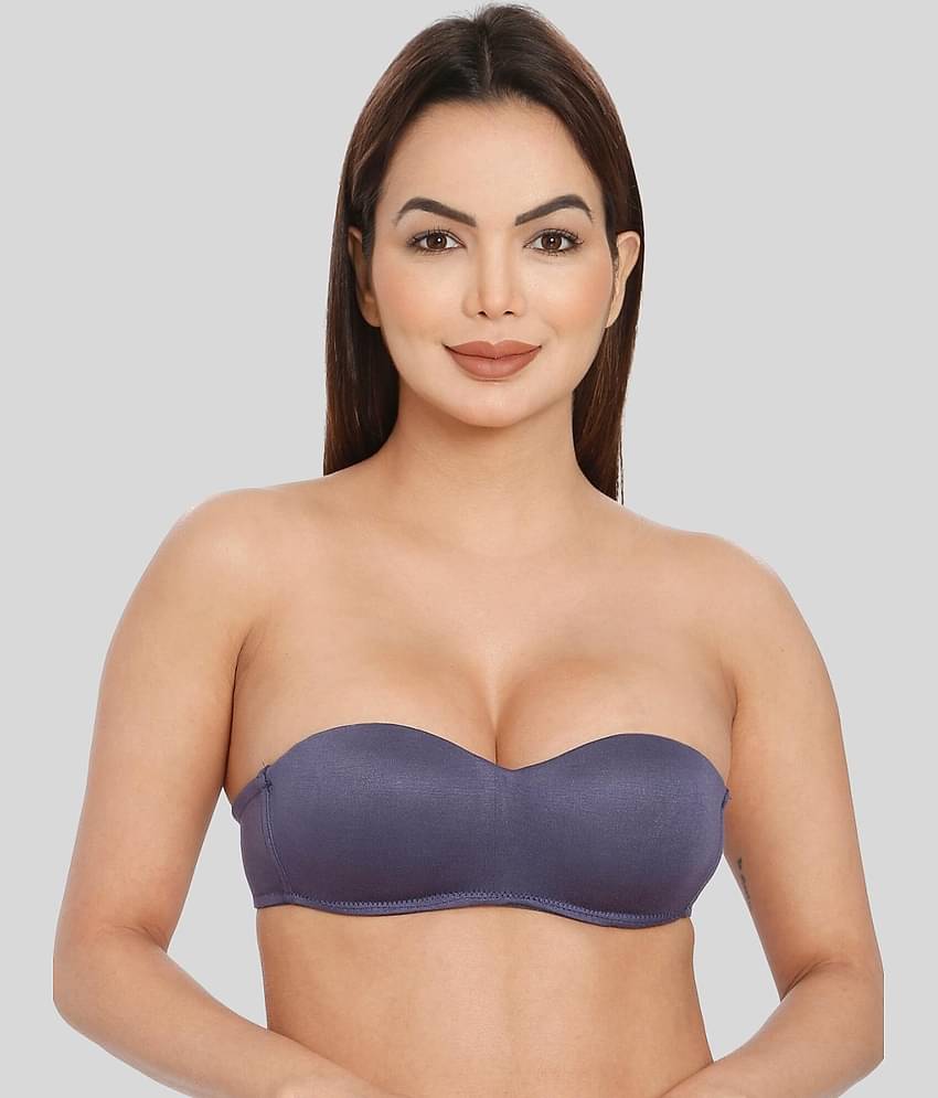 ILRASO Polyester Lightly Padded Women's Balconette Bra ( Olive )
