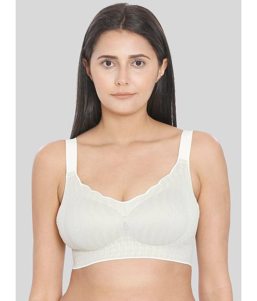 ILRASO Nylon Removable Padding Women's Minimizer Bra ( Green )