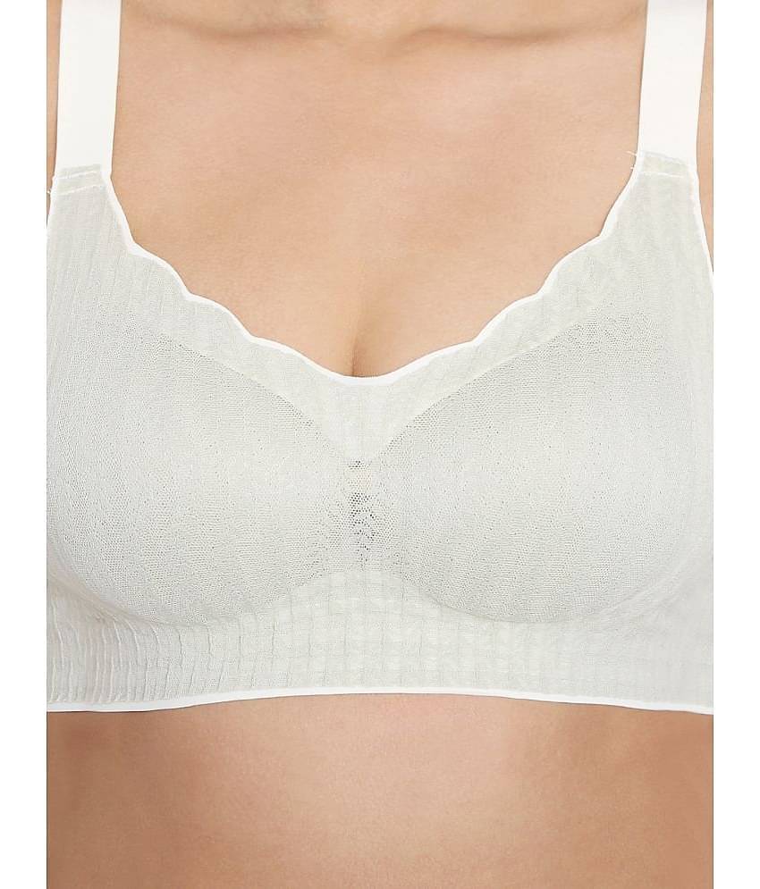 ILRASO Nylon Removable Padding Women's Minimizer Bra ( Green )