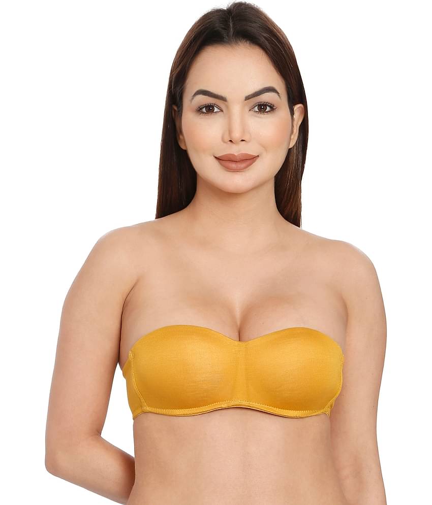 ILRASO Polyester Lightly Padded Women's Balconette Bra ( Olive )