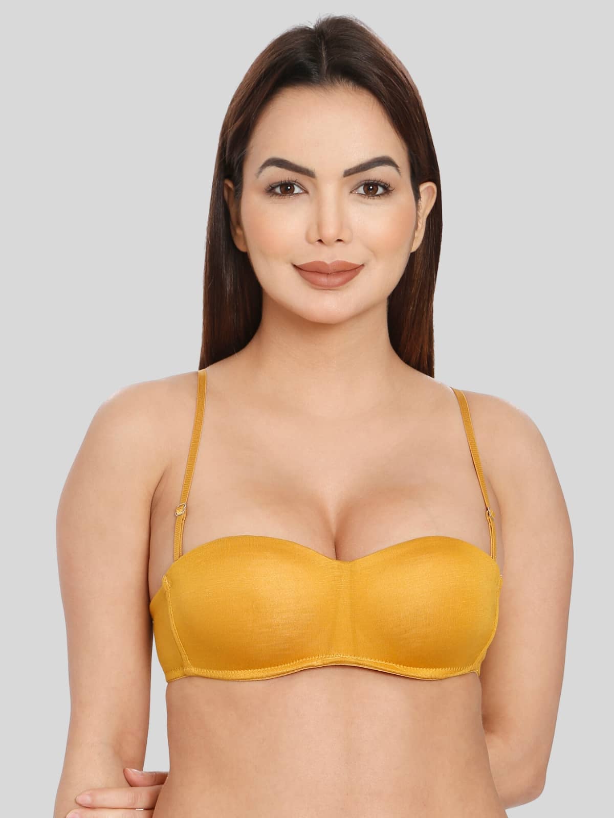 ILRASO Polyester Lightly Padded Women's Balconette Bra ( Olive )