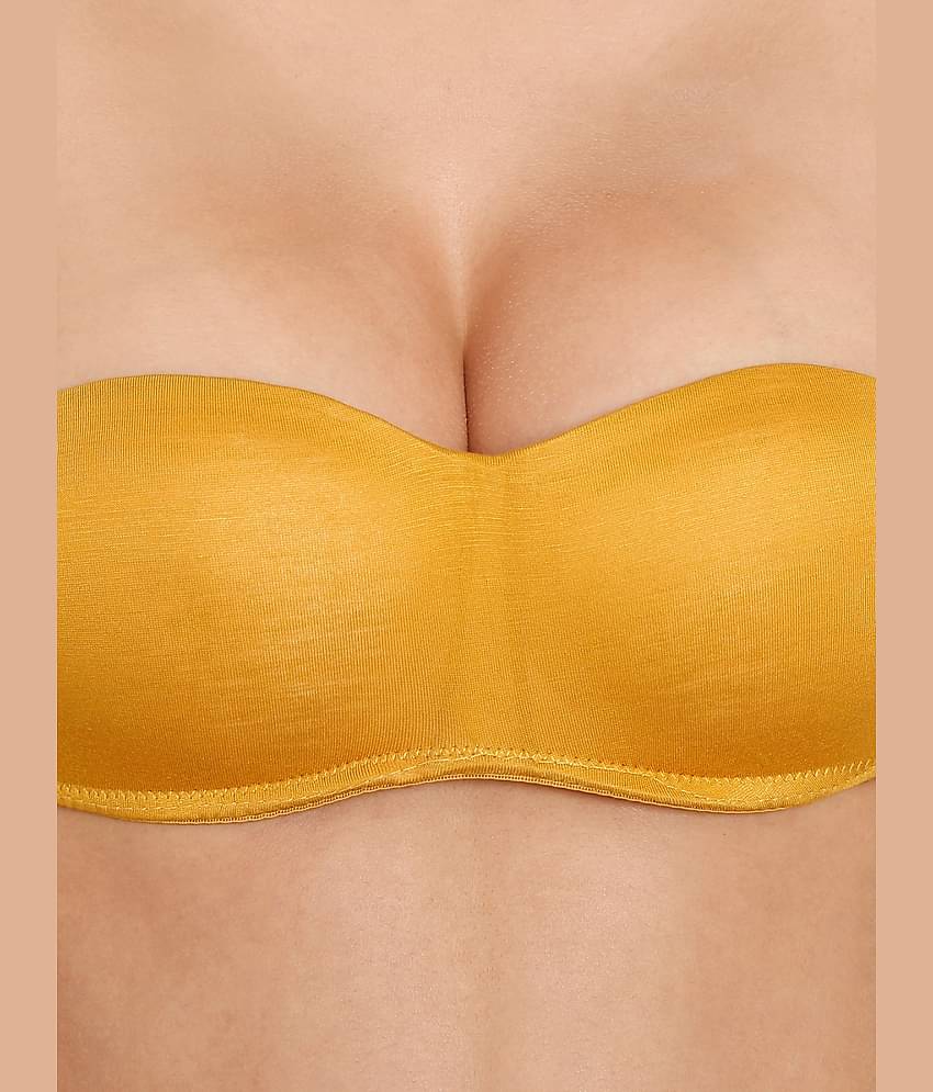 ILRASO Polyester Lightly Padded Women's Balconette Bra ( Olive )