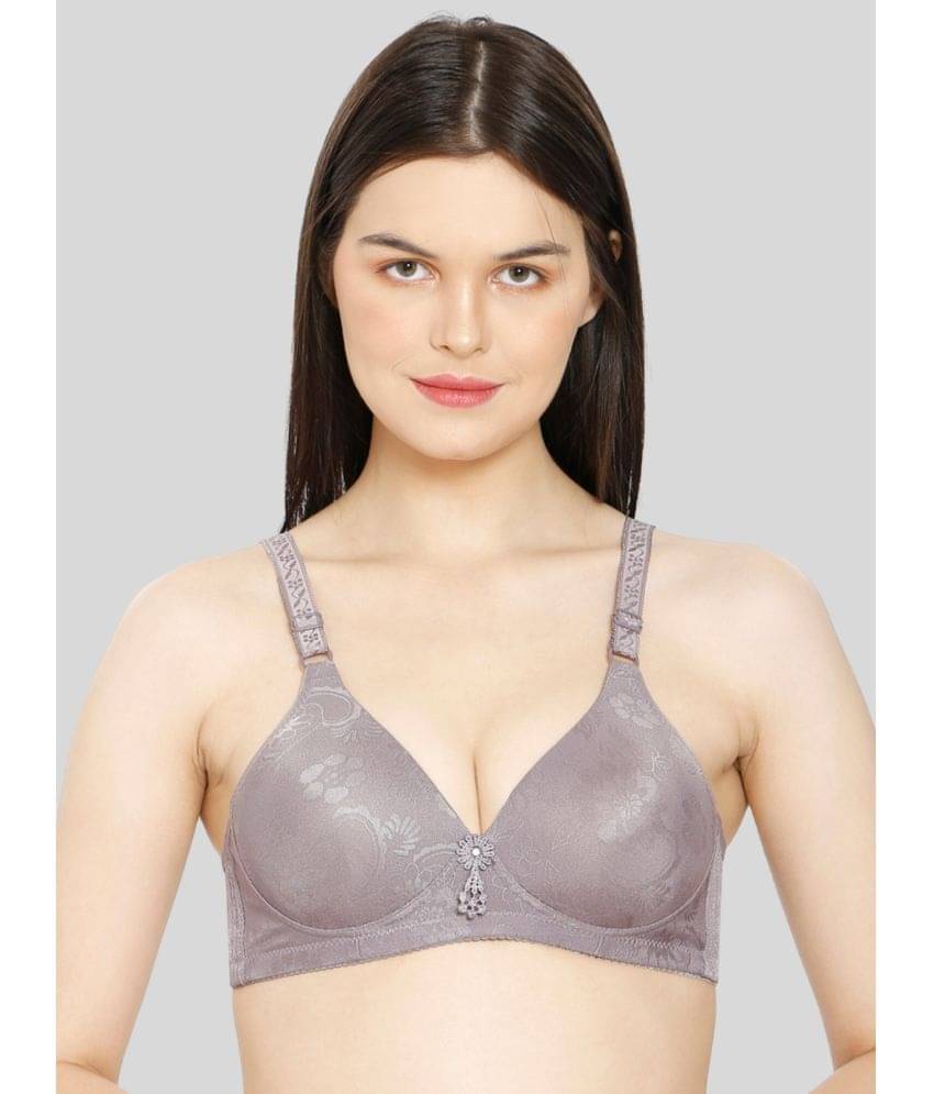 ILRASO Cotton Blend Lightly Padded Women's T-Shirt Bra ( Purple ) ILRASO Cotton Blend Lightly Padded Women's T-Shirt Bra ( Purple )