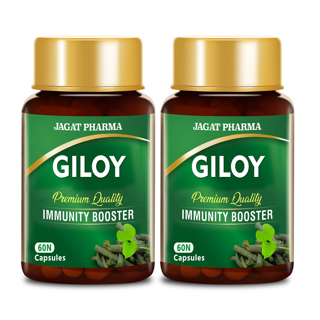 Jagat Pharma Giloy Capsules 60 no.s (Pack of 2)