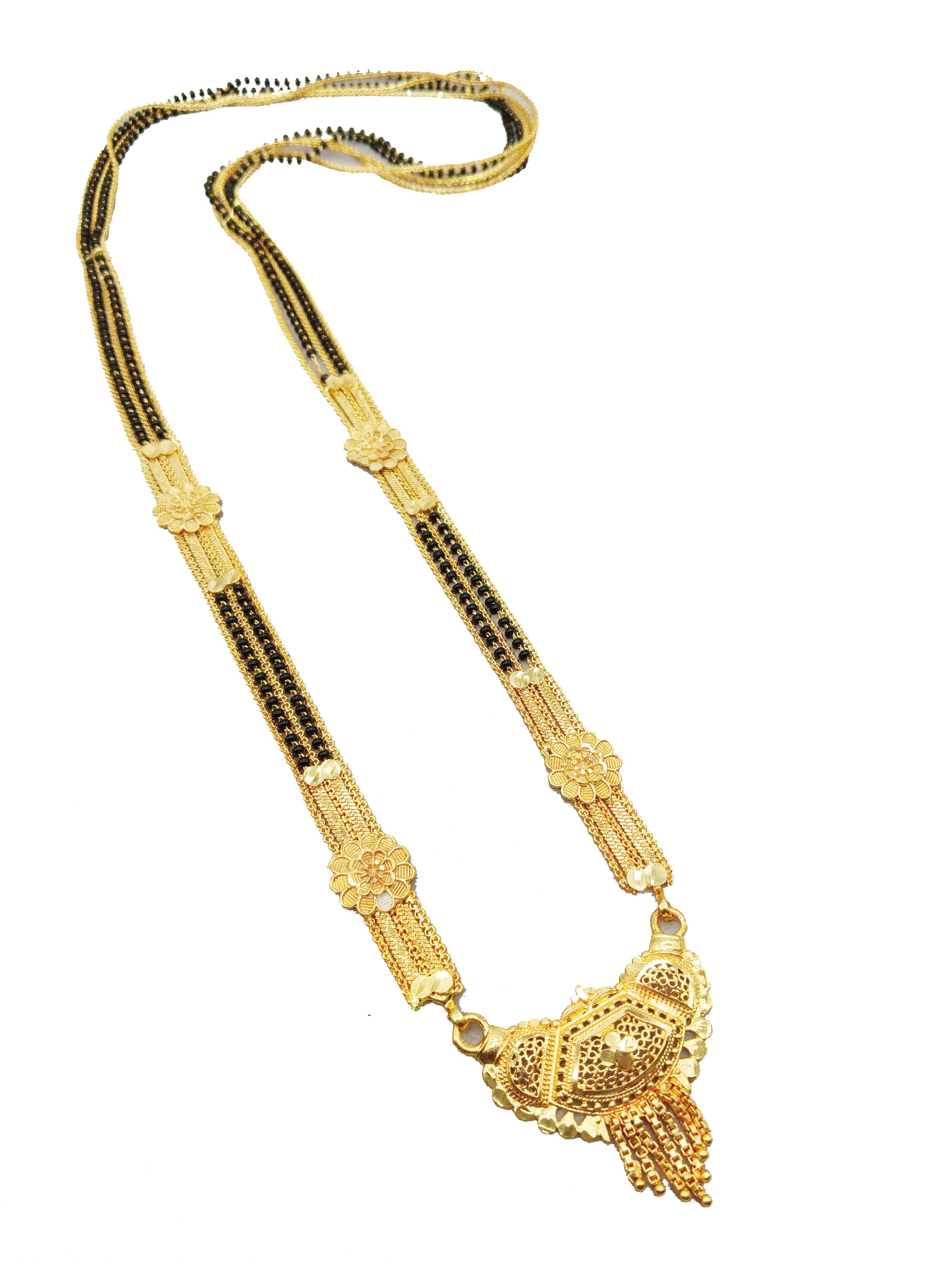 JIPPA - Golden Mangalsutra ( Pack of 1 )