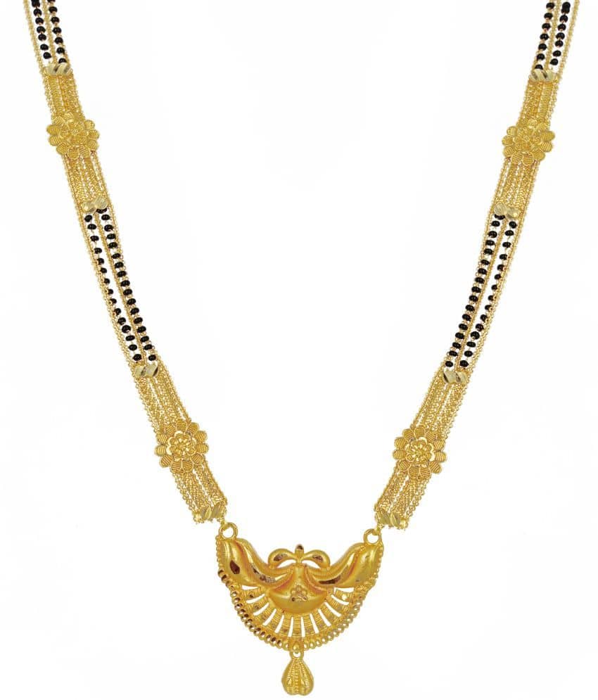 JIPPA - Golden Mangalsutra ( Pack of 1 )