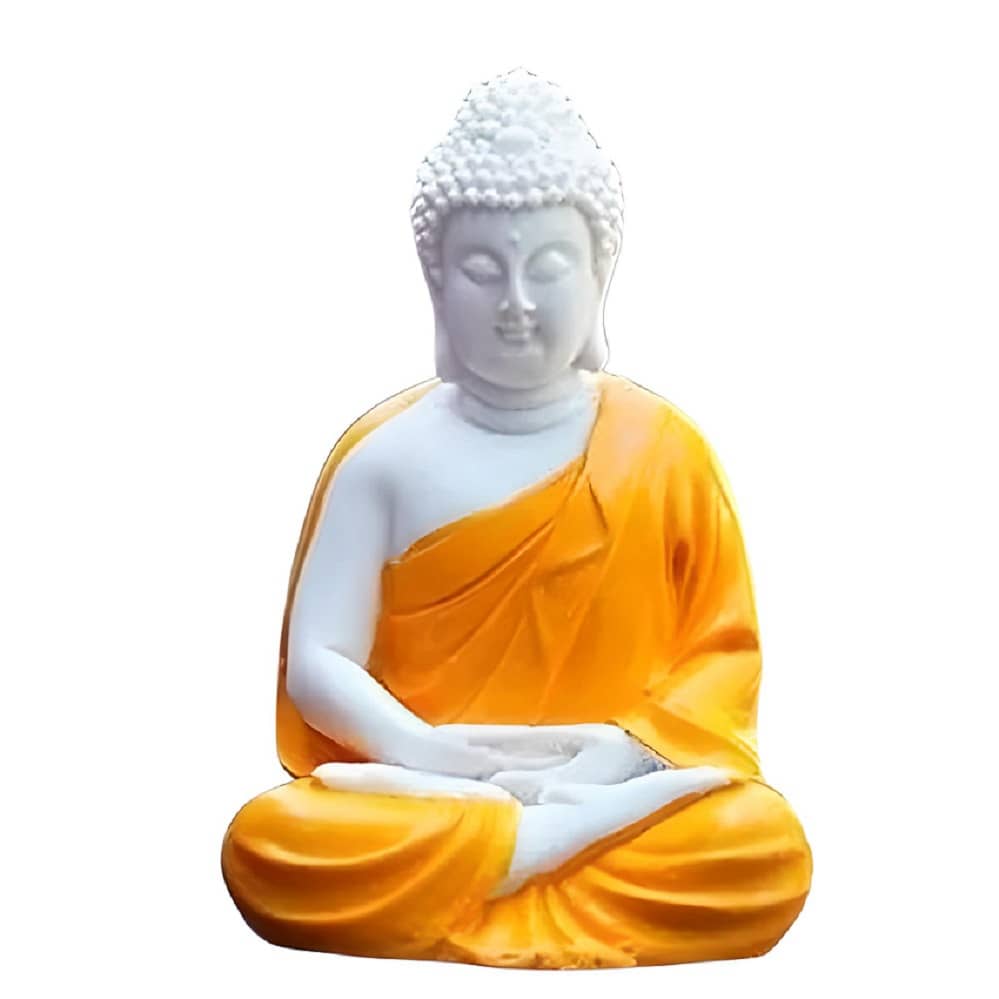 Khushi Enterprises Resting Buddha Showpiece 14 cm - Pack of 1