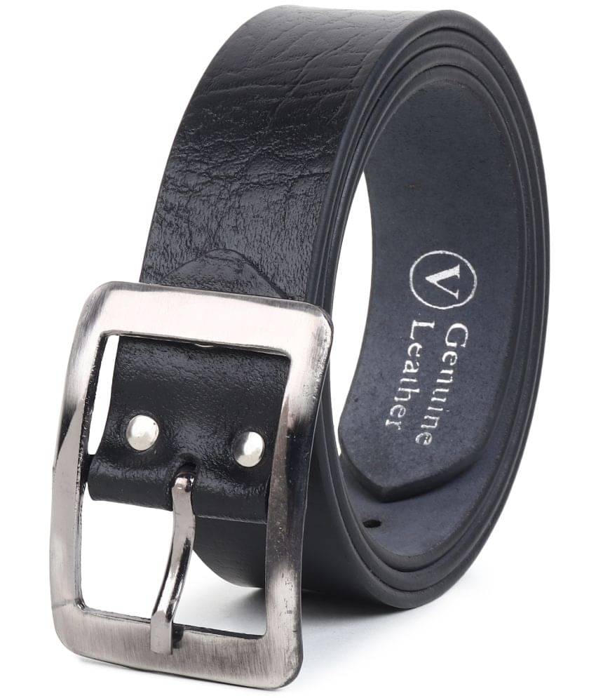     			Loopa - Black Leather Men's Formal Belt ( Pack of 1 )