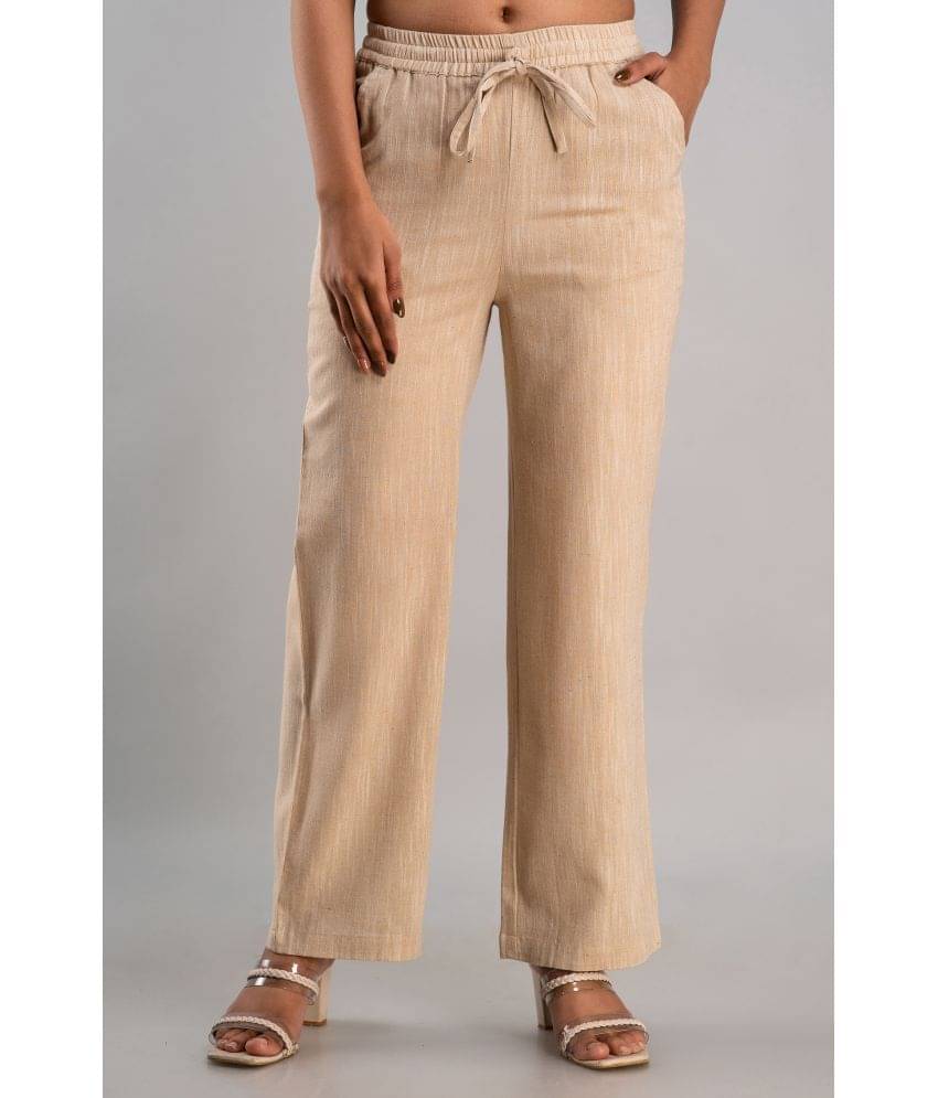     			MAUKA - Cream Rayon Women's Palazzo ( Pack of 1 )