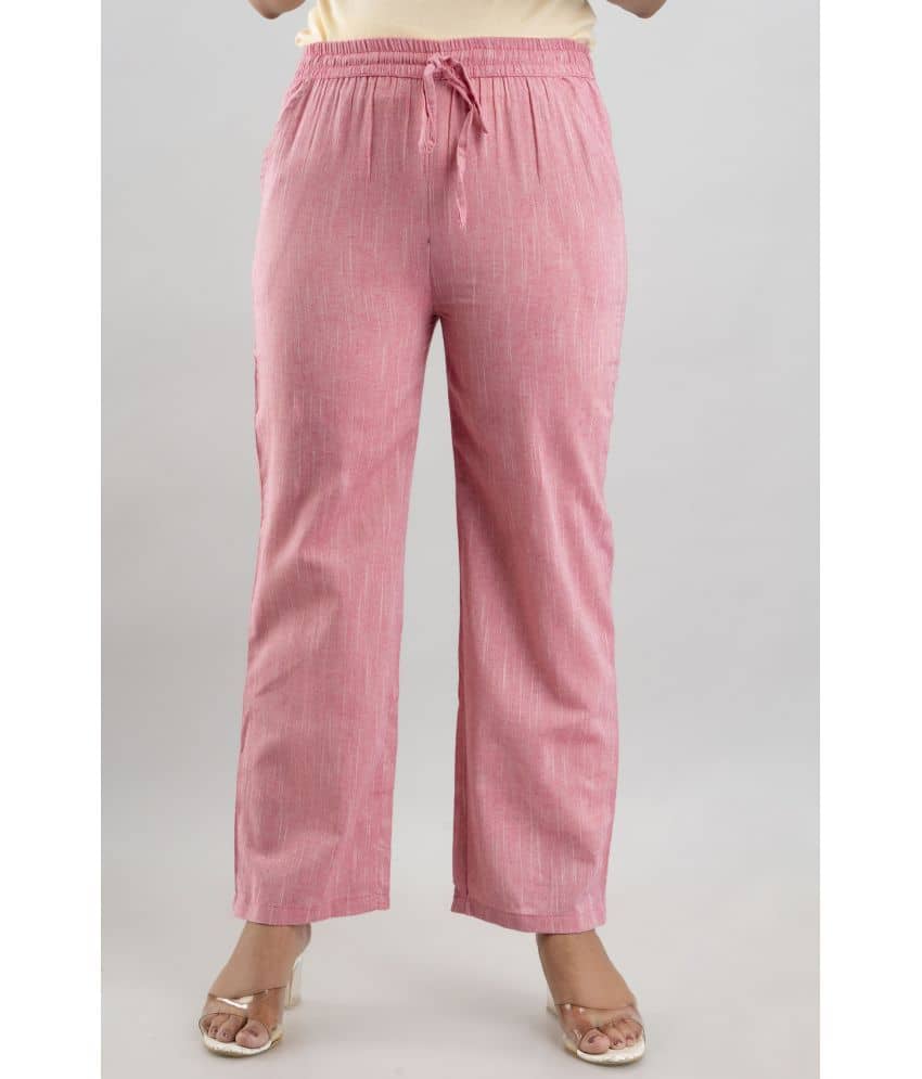 MAUKA - Pink Rayon Women's Palazzo ( Pack of 1 )