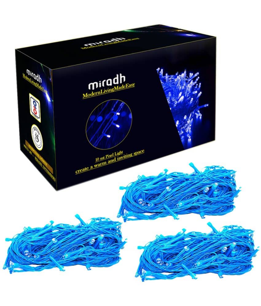 MIRADH - Blue 10Mtr String Light ( Pack of 2 )