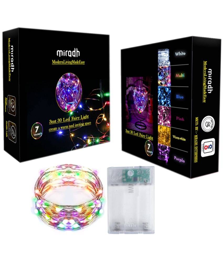     			MIRADH - Multicolor 3Mtr String Light ( Pack of 1 )