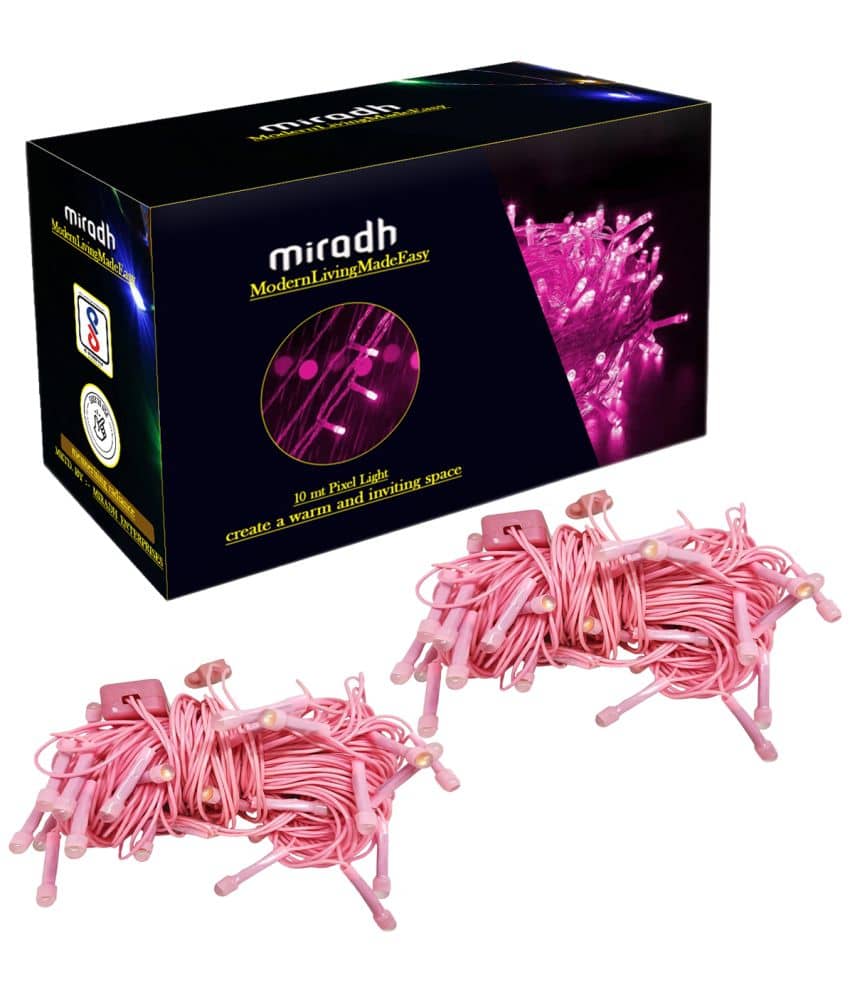 MIRADH - Yellow 10Mtr String Light (Pack of 2)