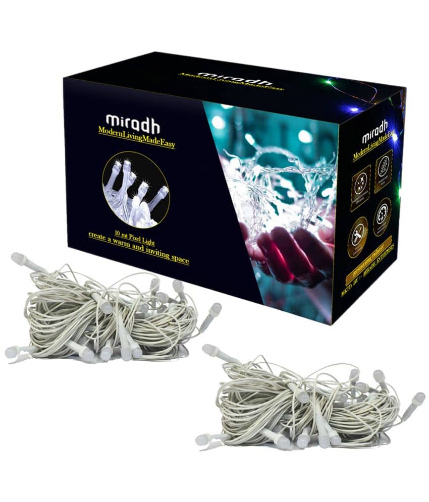 MIRADH - Yellow 10Mtr String Light (Pack of 2)