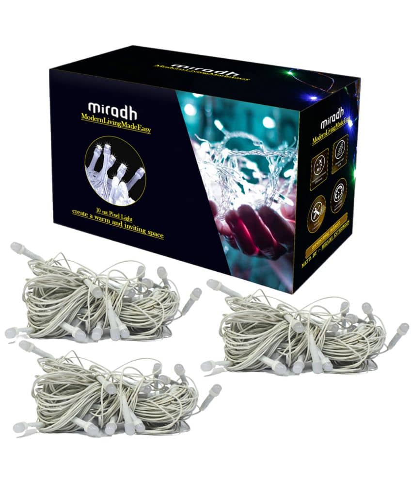 MIRADH - Yellow 10Mtr String Light (Pack of 2)