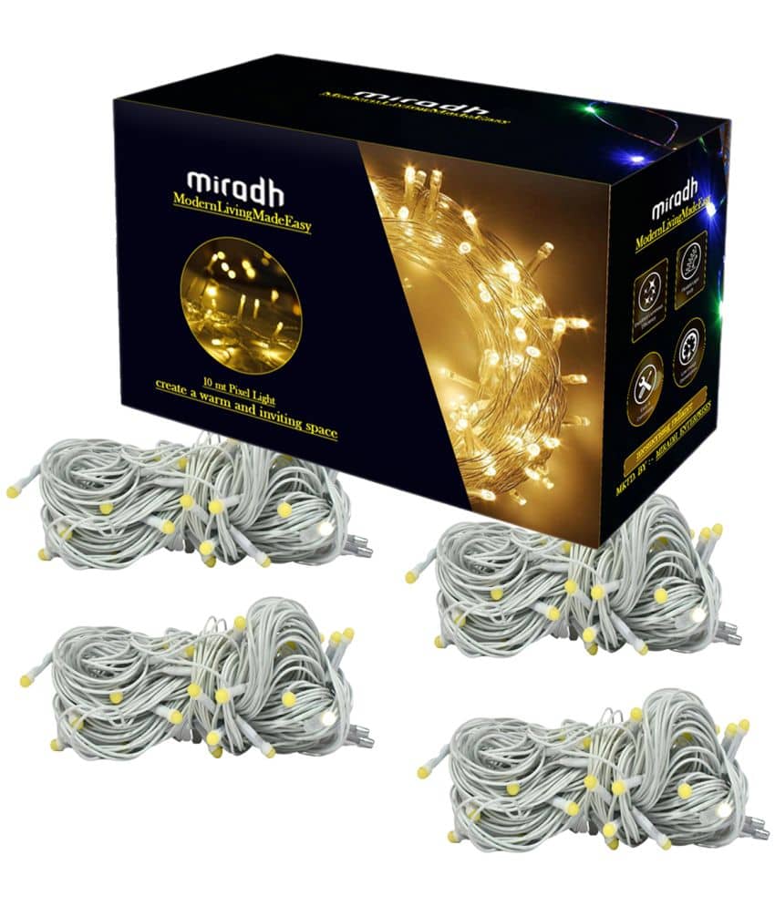 MIRADH - Yellow 10Mtr String Light (Pack of 2)
