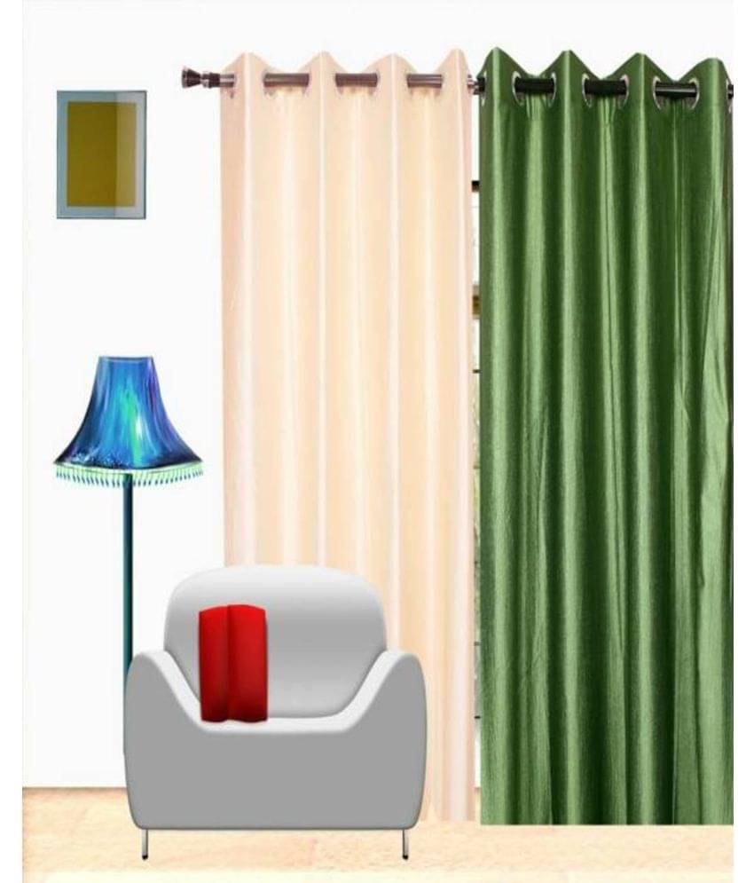 N2C Home Solid Semi-Transparent Eyelet Curtain 9 ft ( Pack of 2 ) - Multicolor     			N2C Home Solid Semi-Transparent Eyelet Curtain 9 ft ( Pack of 2 ) - Multicolor