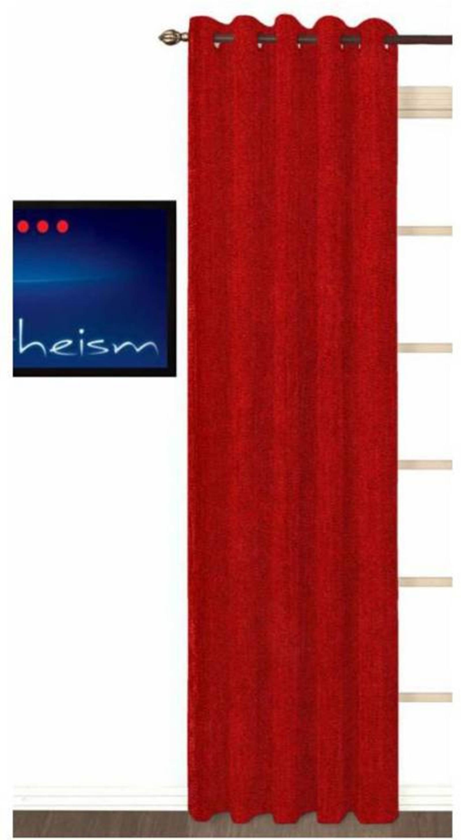 N2C Home Solid Semi-Transparent Eyelet Curtain 9 ft ( Pack of 1 ) - Maroon N2C Home Solid Semi-Transparent Eyelet Curtain 9 ft ( Pack of 1 ) - Maroon