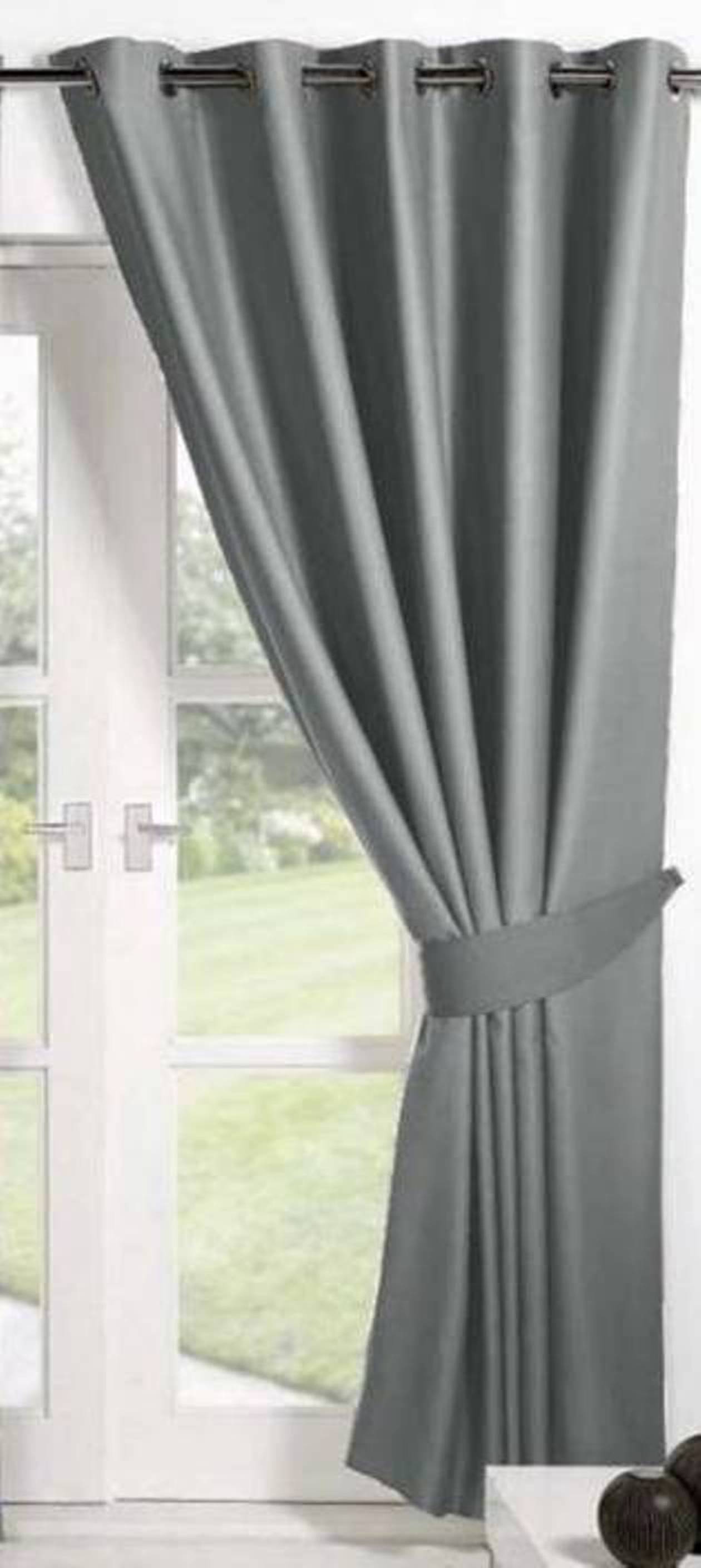N2C Home Solid Semi-Transparent Eyelet Curtain 9 ft ( Pack of 1 ) - Dark Grey N2C Home Solid Semi-Transparent Eyelet Curtain 9 ft ( Pack of 1 ) - Dark Grey