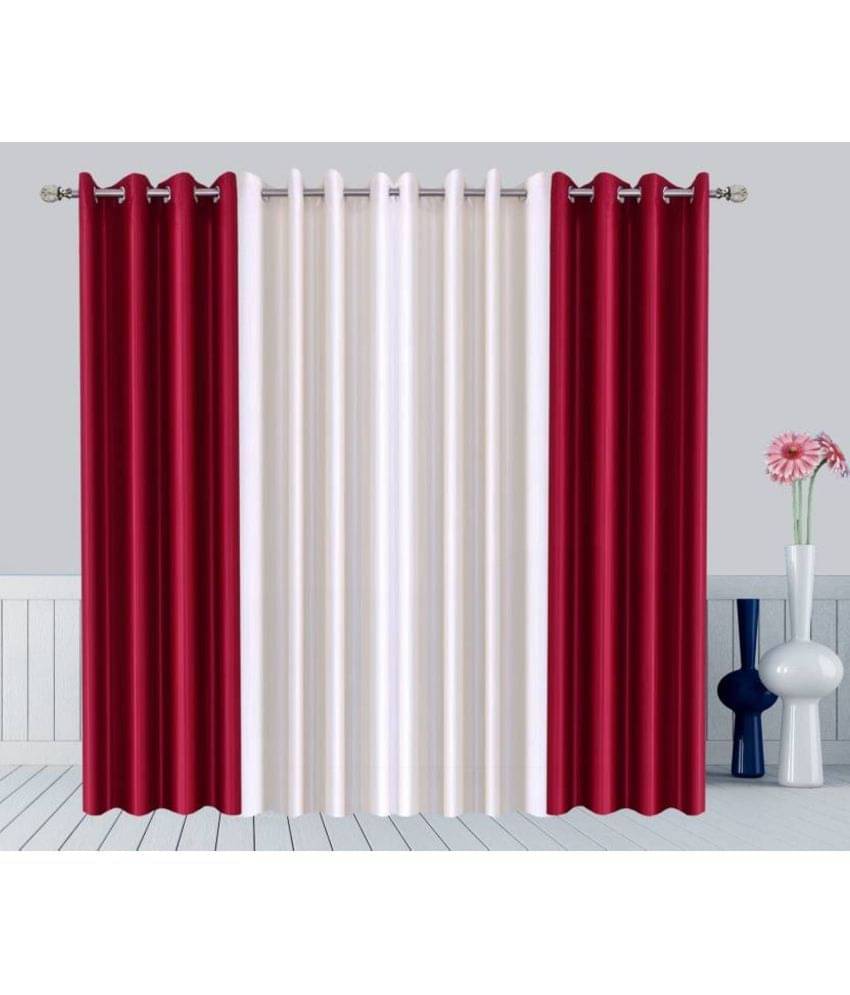 N2C Home Solid Semi-Transparent Eyelet Curtain 5 ft ( Pack of 4 ) - Multicolor N2C Home Solid Semi-Transparent Eyelet Curtain 5 ft ( Pack of 4 ) - Multicolor