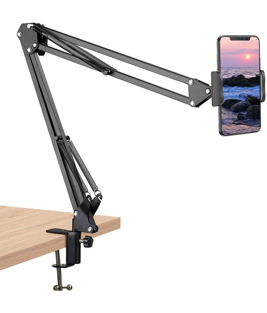     			Tecsox - Adjustable Mobile Holder for Smartphones ( Black )